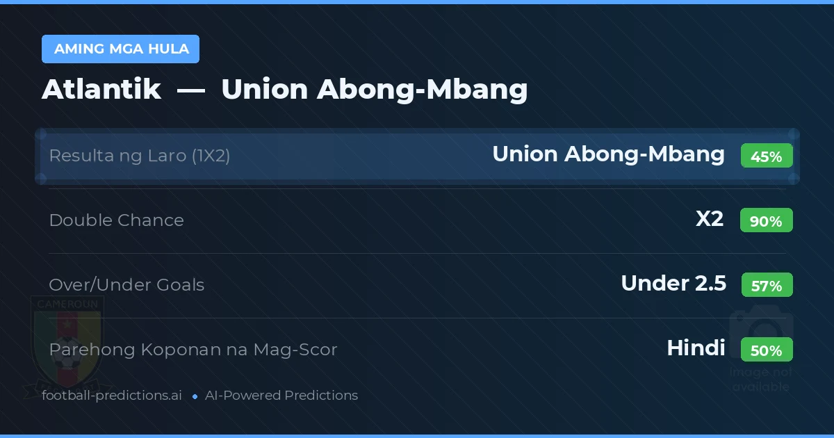 Aming mga hula: Atlantik vs Union Abong-Mbang