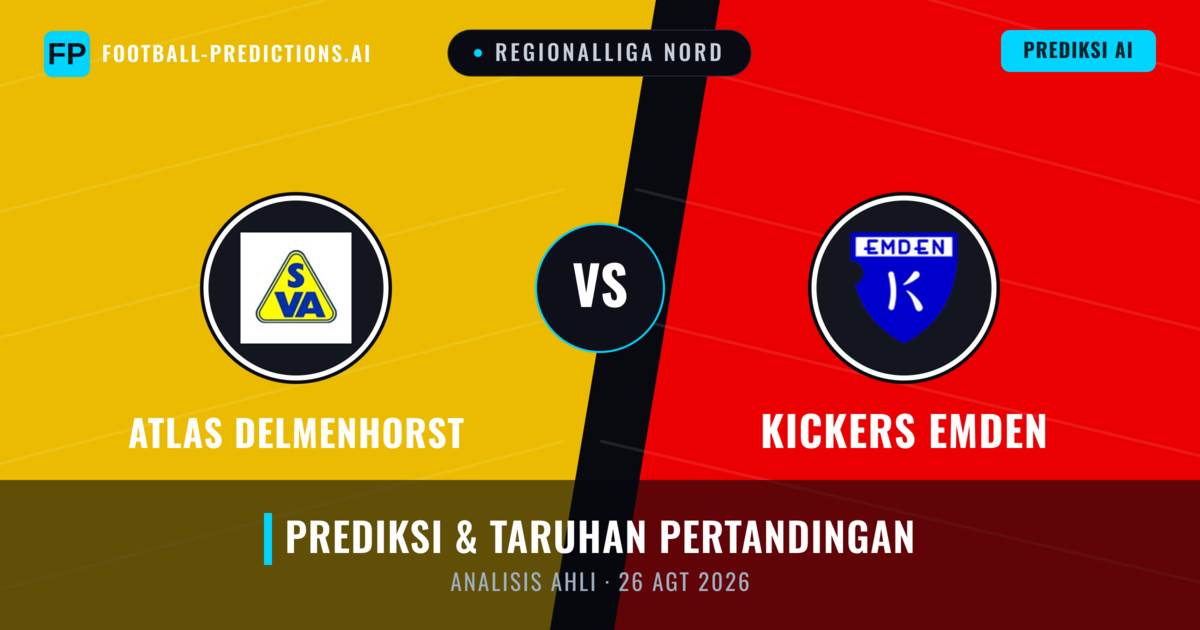 Atlas Delmenhorst vs Kickers Emden — prediksi dan pratinjau pertandingan