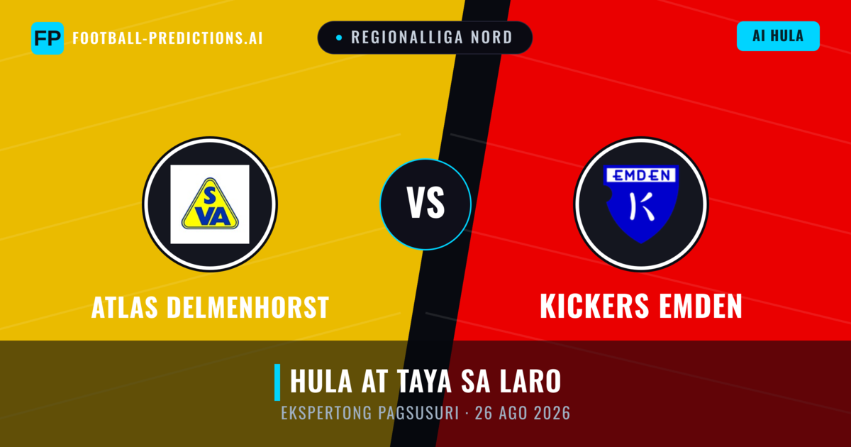 Atlas Delmenhorst vs Kickers Emden — hula at preview ng laban