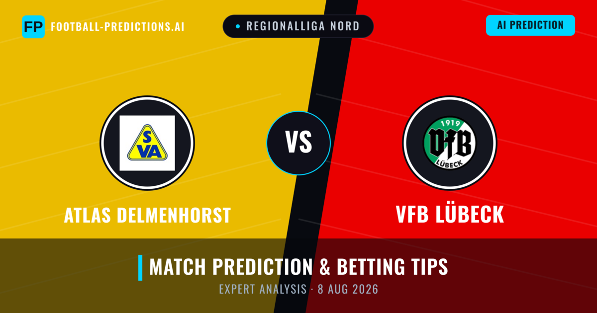 Atlas Delmenhorst vs VfB Lübeck — match prediction & preview