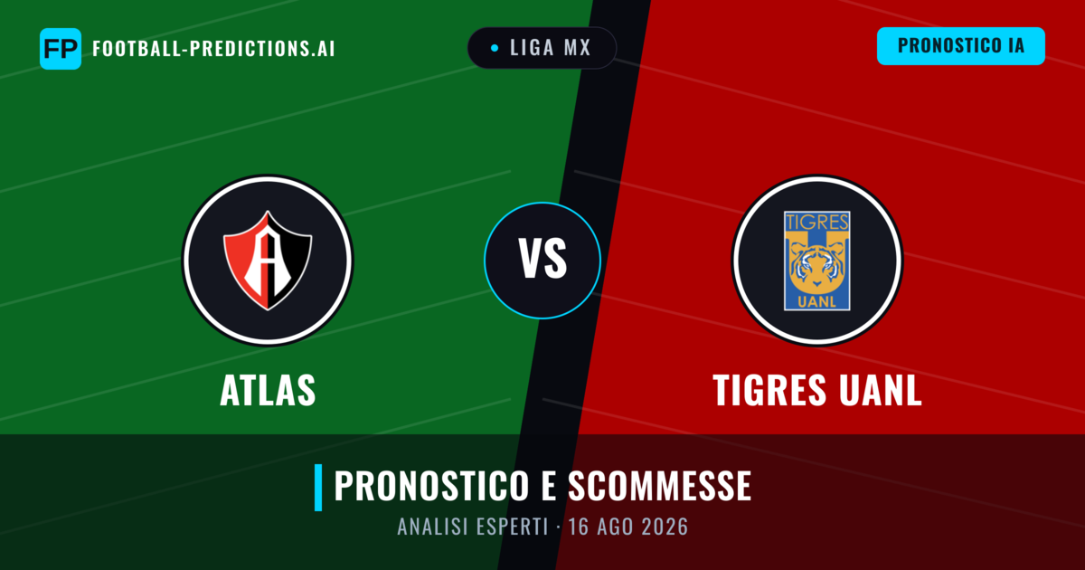 Atlas vs Tigres UANL — pronostico e anteprima del match