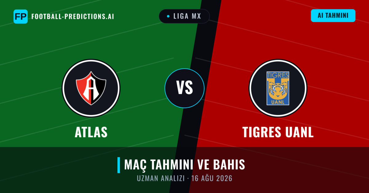 Atlas - Tigres UANL — maç tahmini ve önizleme
