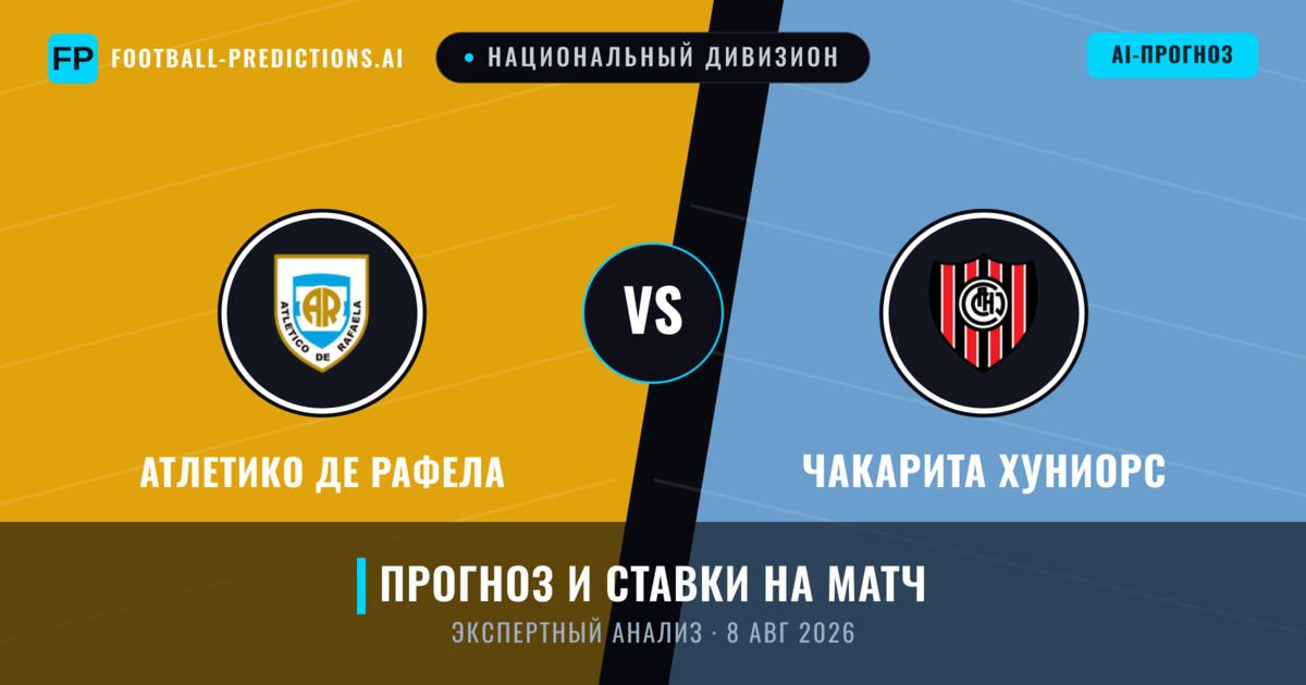 Атлетико де Рафела – Чакарита Хуниорс — прогноз и превью матча