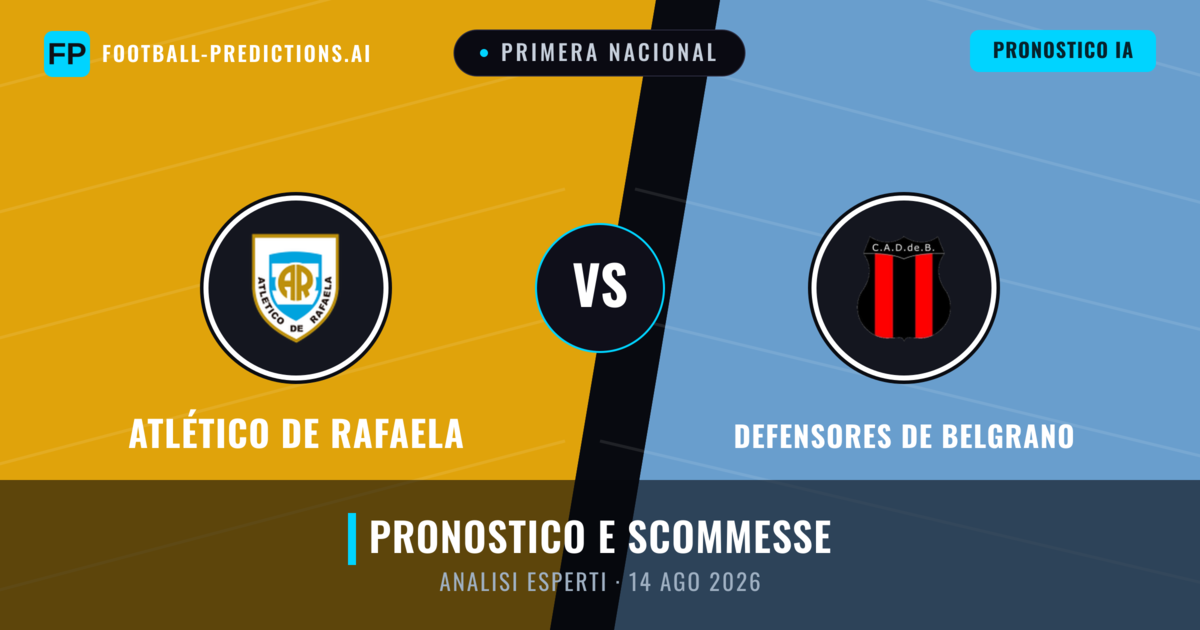 Atlético de Rafaela vs Defensores de Belgrano — pronostico e anteprima del match