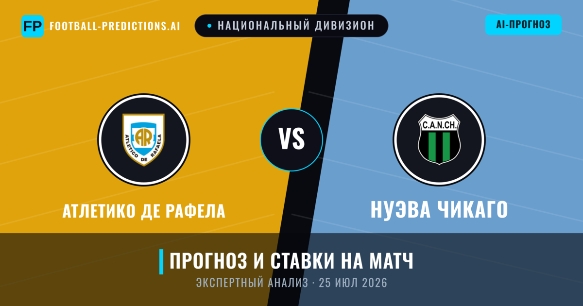 Атлетико де Рафела – Нуэва Чикаго — прогноз и превью матча
