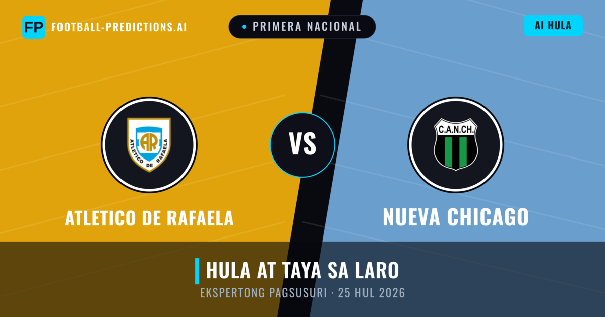 Atletico de Rafaela vs Nueva Chicago — hula at preview ng laban