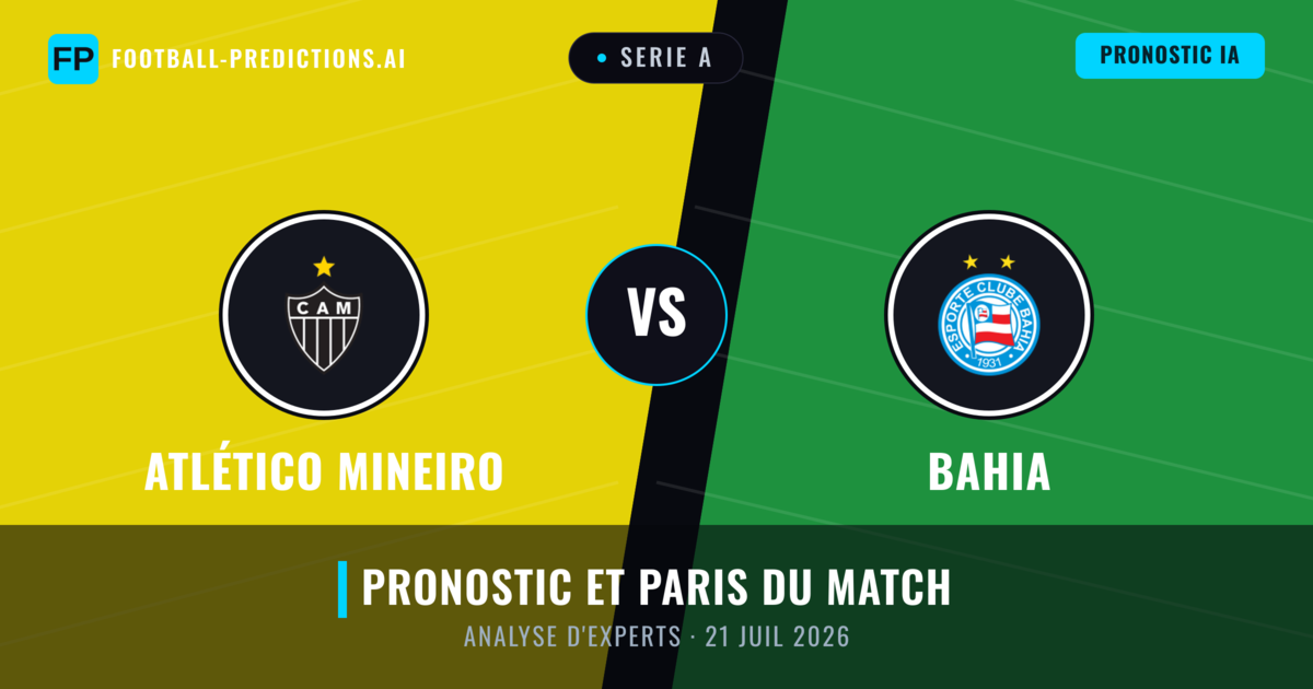 Atlético Mineiro vs Bahia — pronostic et avant-match