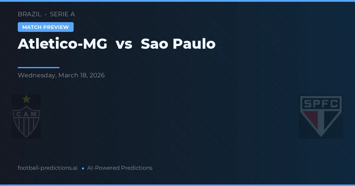 Atlético-MG vs Sao Paulo — pronostico e anteprima del match