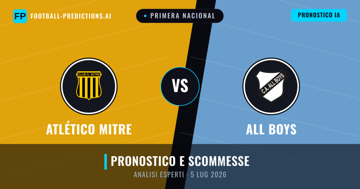 Atlético Mitre vs All Boys — pronostico e anteprima del match