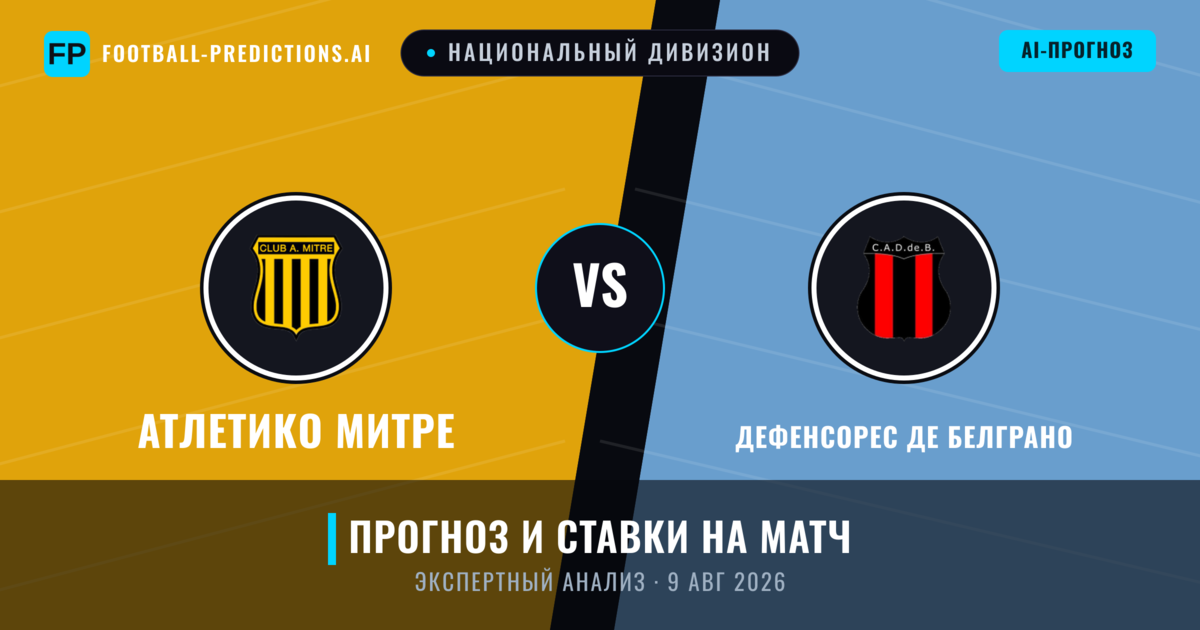 Атлетико Митре – Дефенсорес де Белграно — прогноз и превью матча