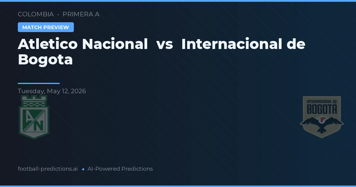 Atlético Nacional vs Independiente de Bogotá — prediksi dan pratinjau pertandingan