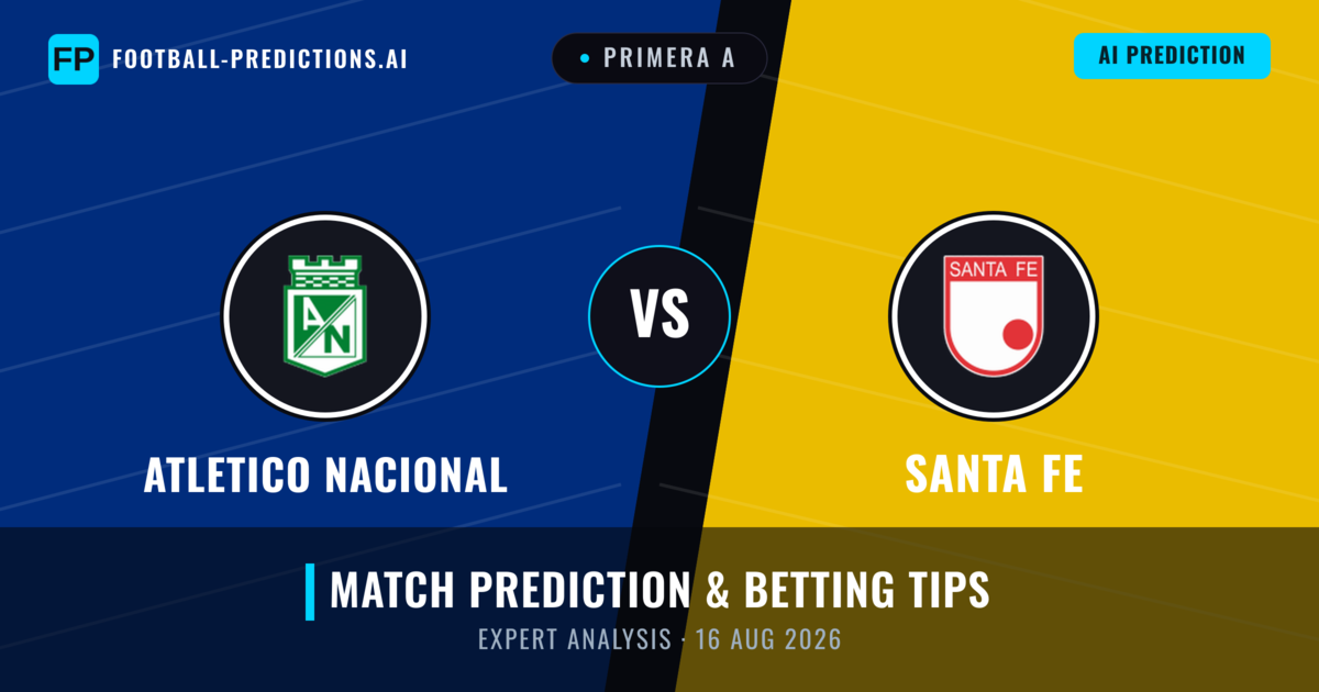 Atletico Nacional vs Santa Fe — match prediction & preview