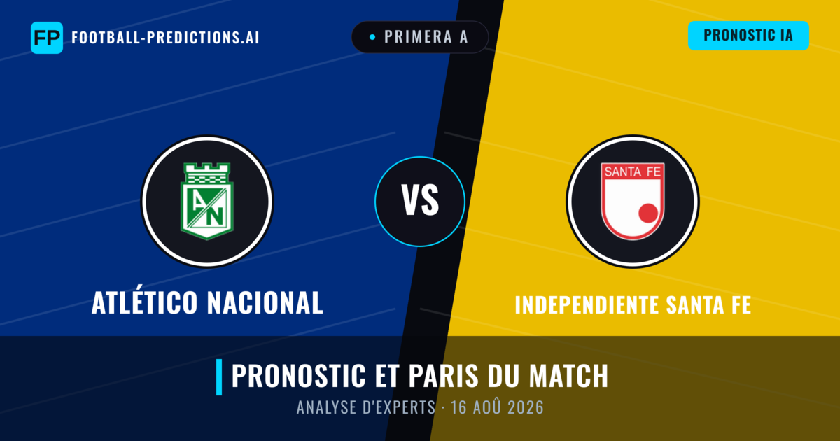 Atlético Nacional vs Independiente Santa Fe — pronostic et avant-match
