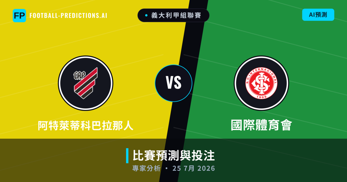 阿特萊蒂科巴拉那人 vs 國際體育會 — 比赛预测和前瞻