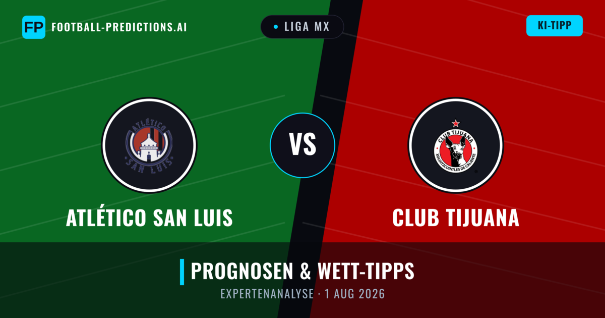 Atlético San Luis vs Club Tijuana — Prognose und Spielvorschau