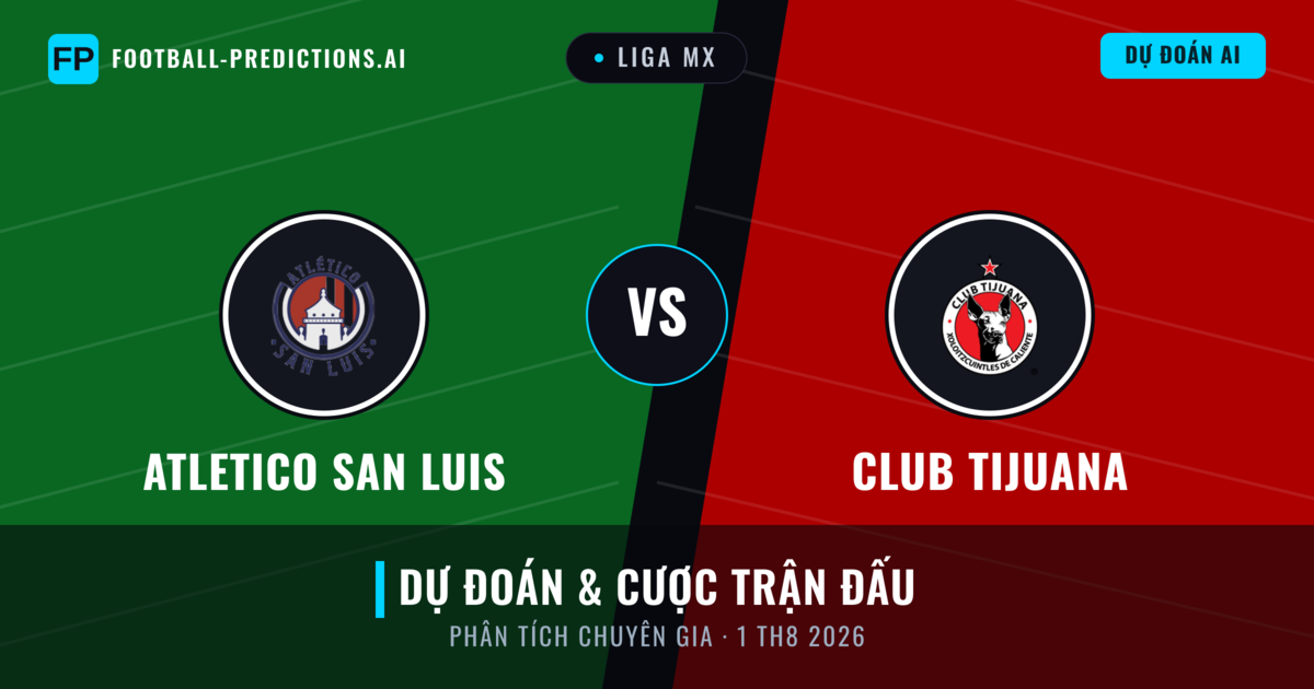 Atletico San Luis vs Club Tijuana — dự đoán và xem trước trận đấu