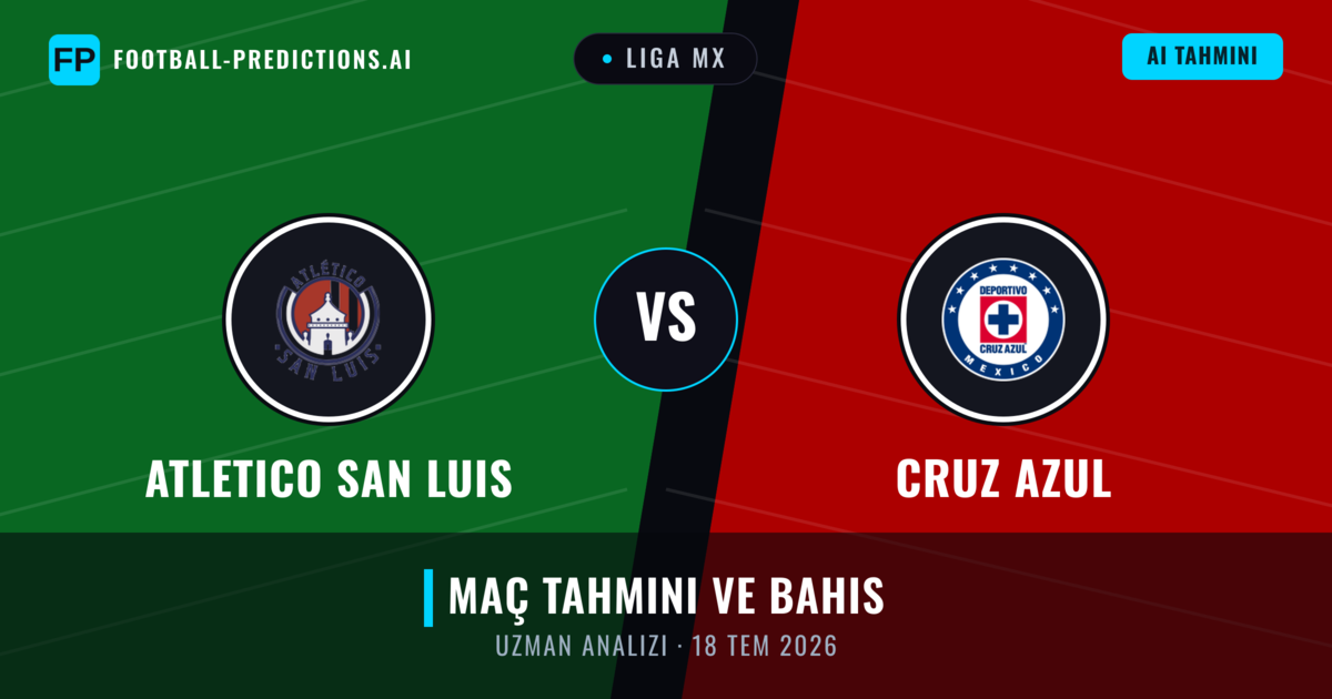 Atletico San Luis - Cruz Azul — maç tahmini ve önizleme