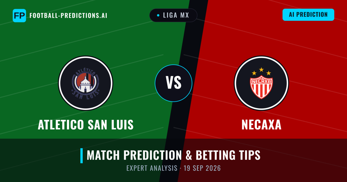 Atletico San Luis vs Necaxa — match prediction & preview