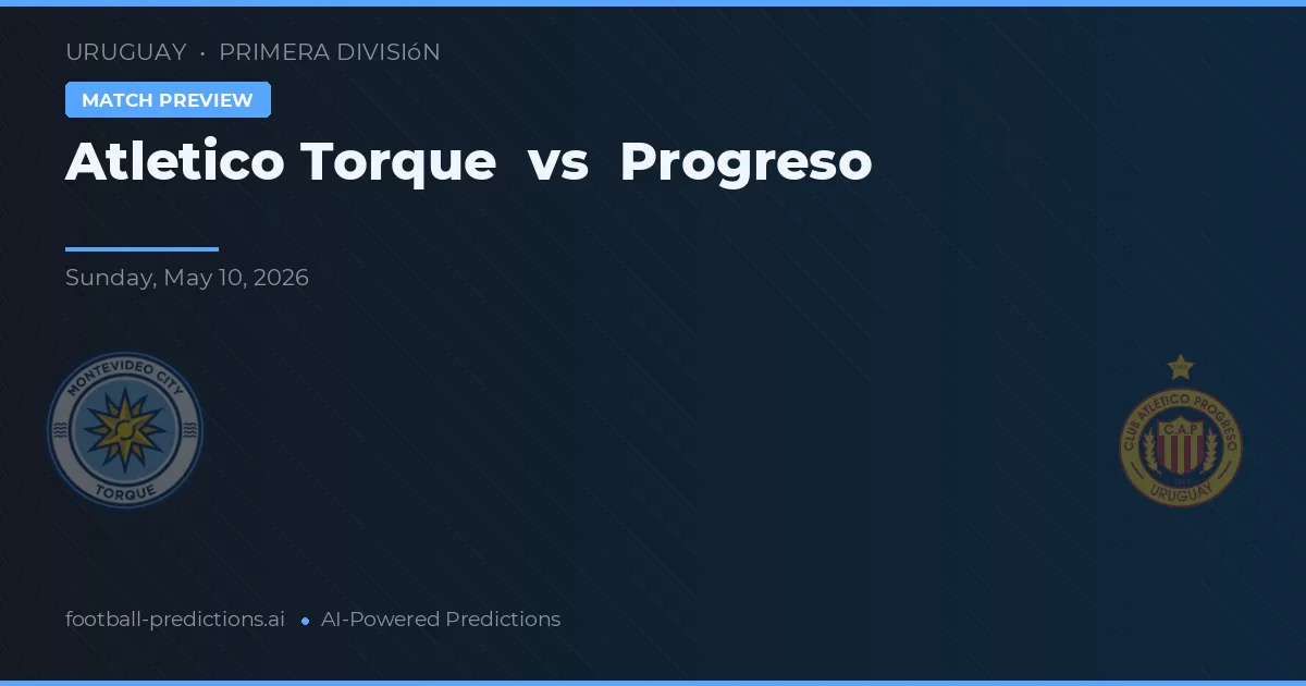 Atletico Torque vs Progreso — prediksi dan pratinjau pertandingan