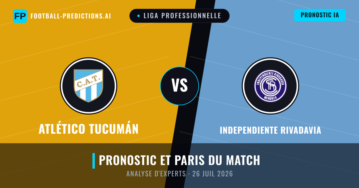 Atlético Tucumán vs Independiente Rivadavia — pronostic et avant-match