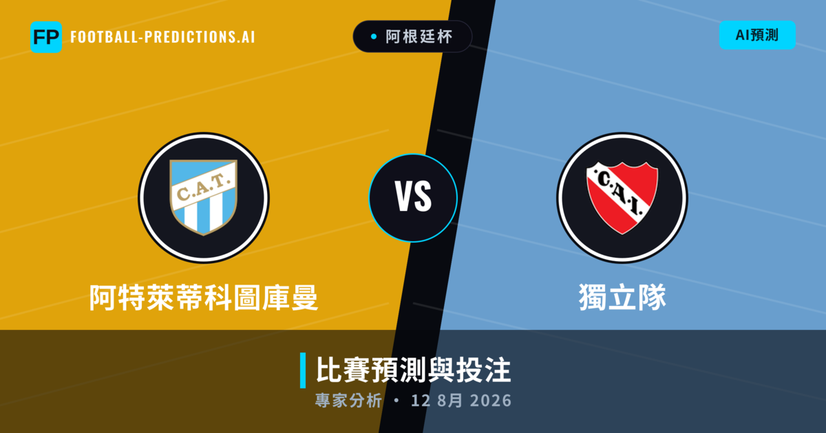 阿特萊蒂科圖庫曼 vs 獨立隊 — 比赛预测和前瞻