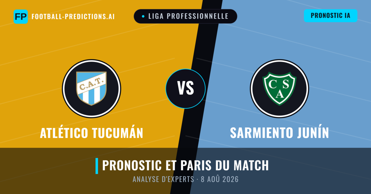 Atlético Tucumán vs Sarmiento Junín — pronostic et avant-match