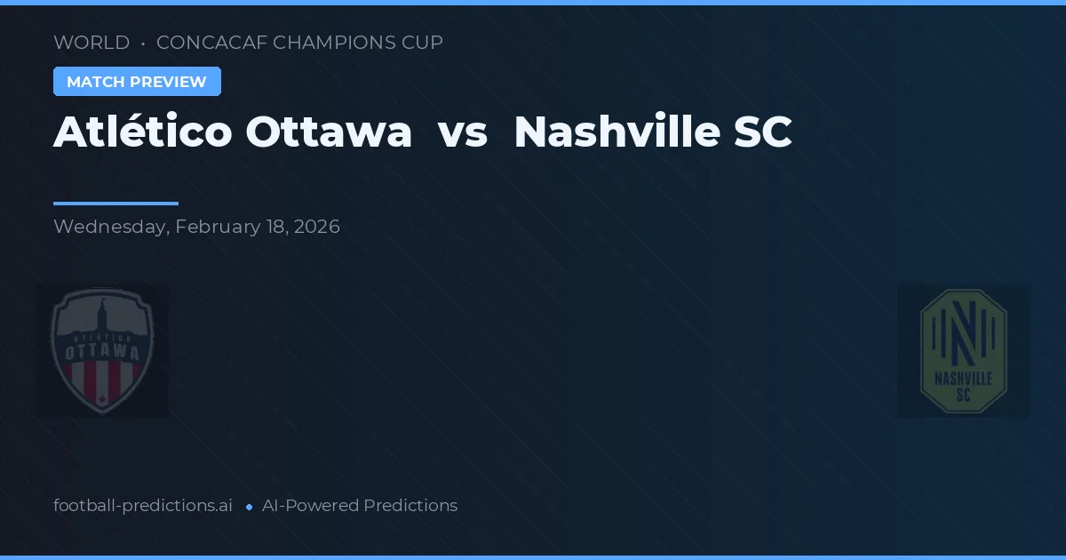 Atlético Ottawa vs Nashville SC — match prediction & preview