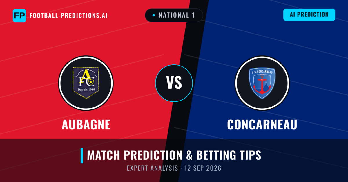 Aubagne vs Concarneau — match prediction & preview