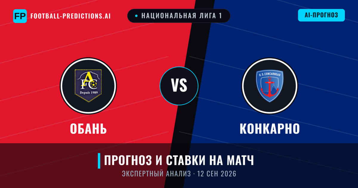 Обань – Конкарно — прогноз и превью матча