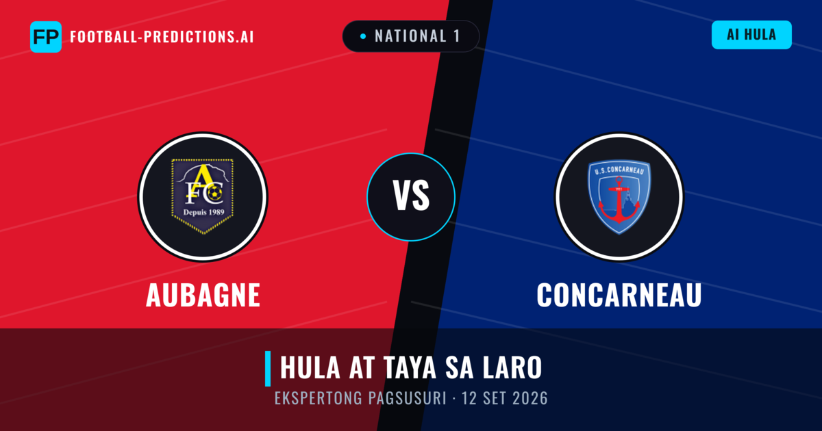 Aubagne vs Concarneau — hula at preview ng laban