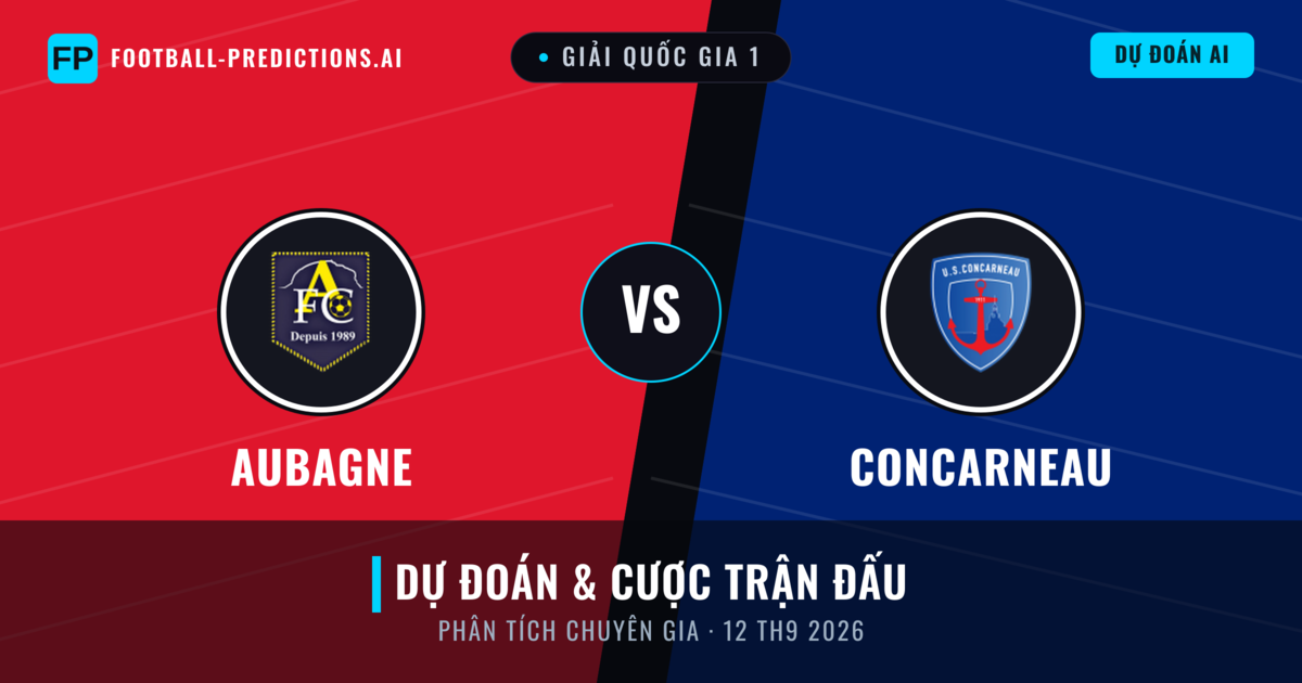 Aubagne vs Concarneau — dự đoán và xem trước trận đấu