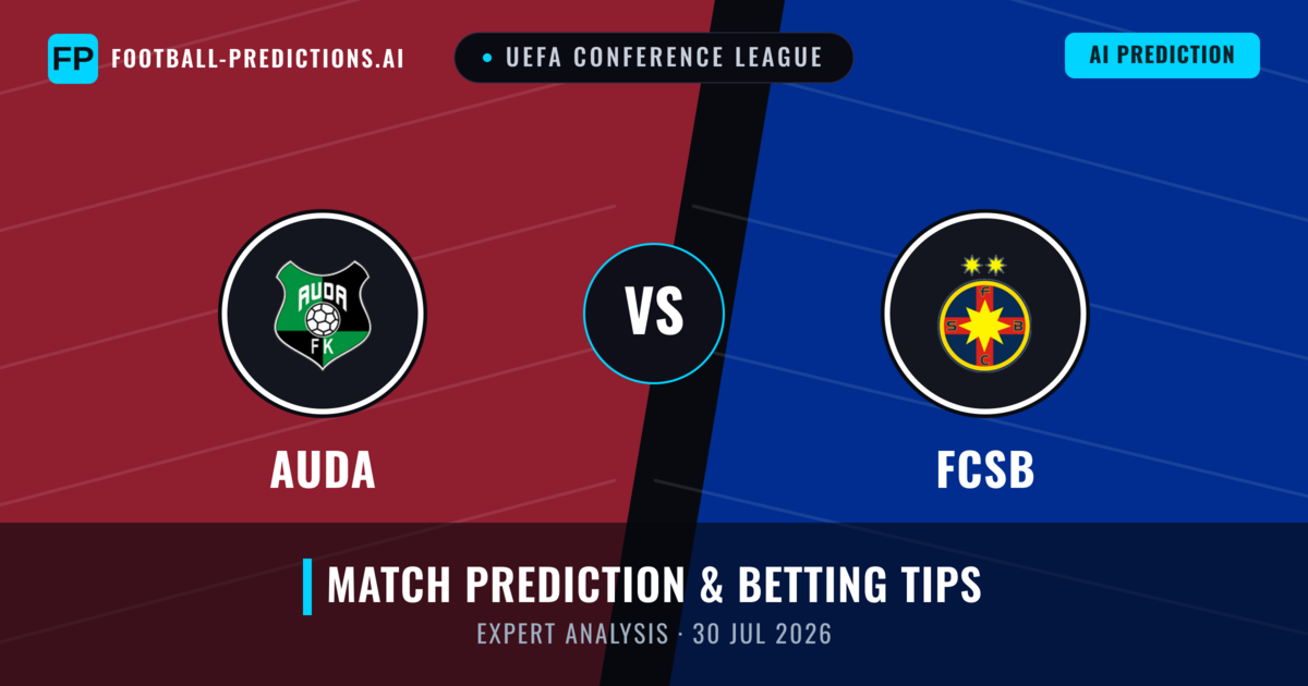 Auda vs FCSB — match prediction & preview