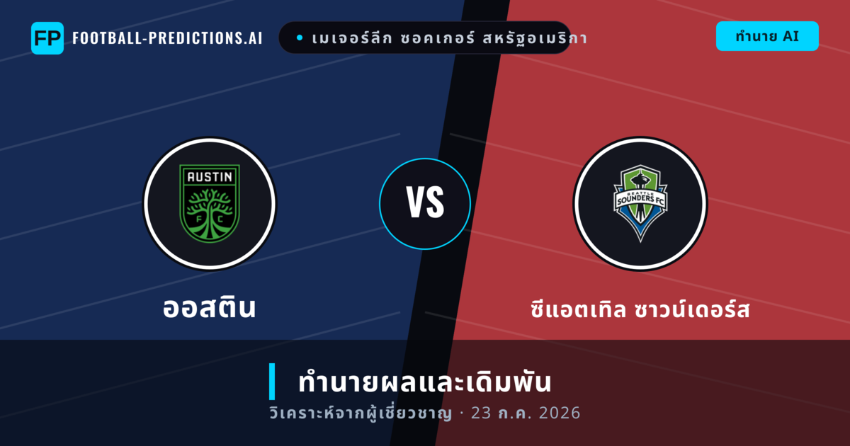 ออสติน พบ ซีแอตเทิล ซาวน์เดอร์ส — ทำนายผลและพรีวิวการแข่งขัน