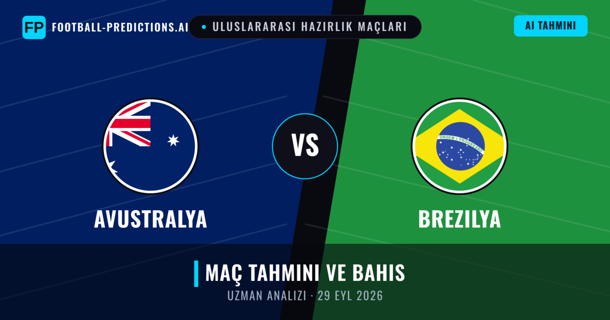 Avustralya - Brezilya — maç tahmini ve önizleme