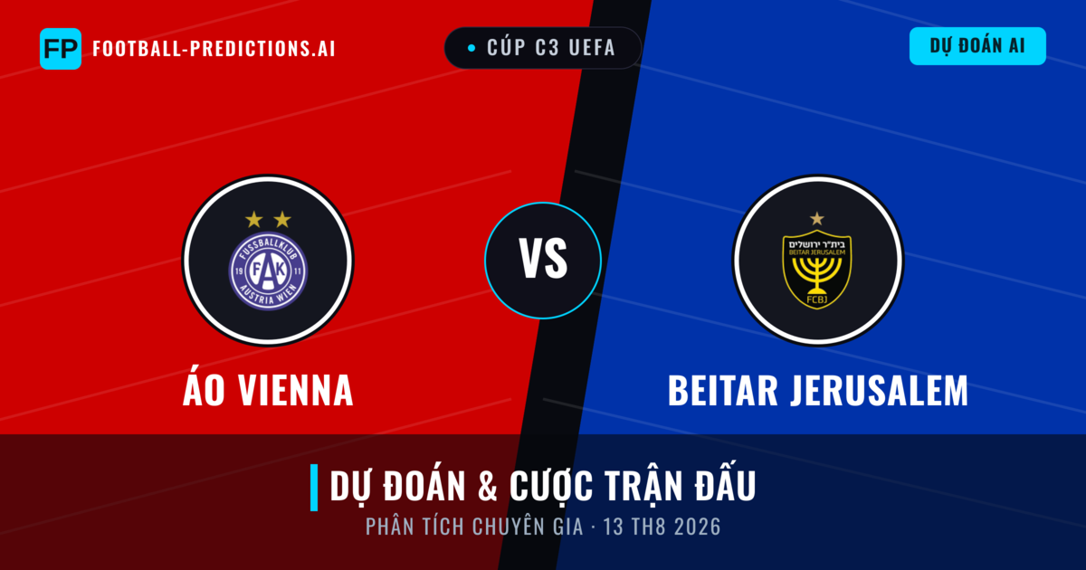 Áo Vienna vs Beitar Jerusalem — dự đoán và xem trước trận đấu