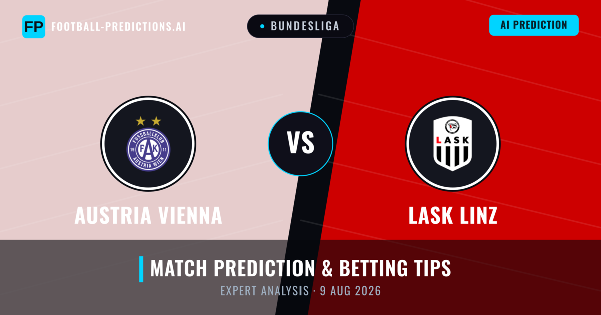 Austria Vienna vs Lask Linz — match prediction & preview