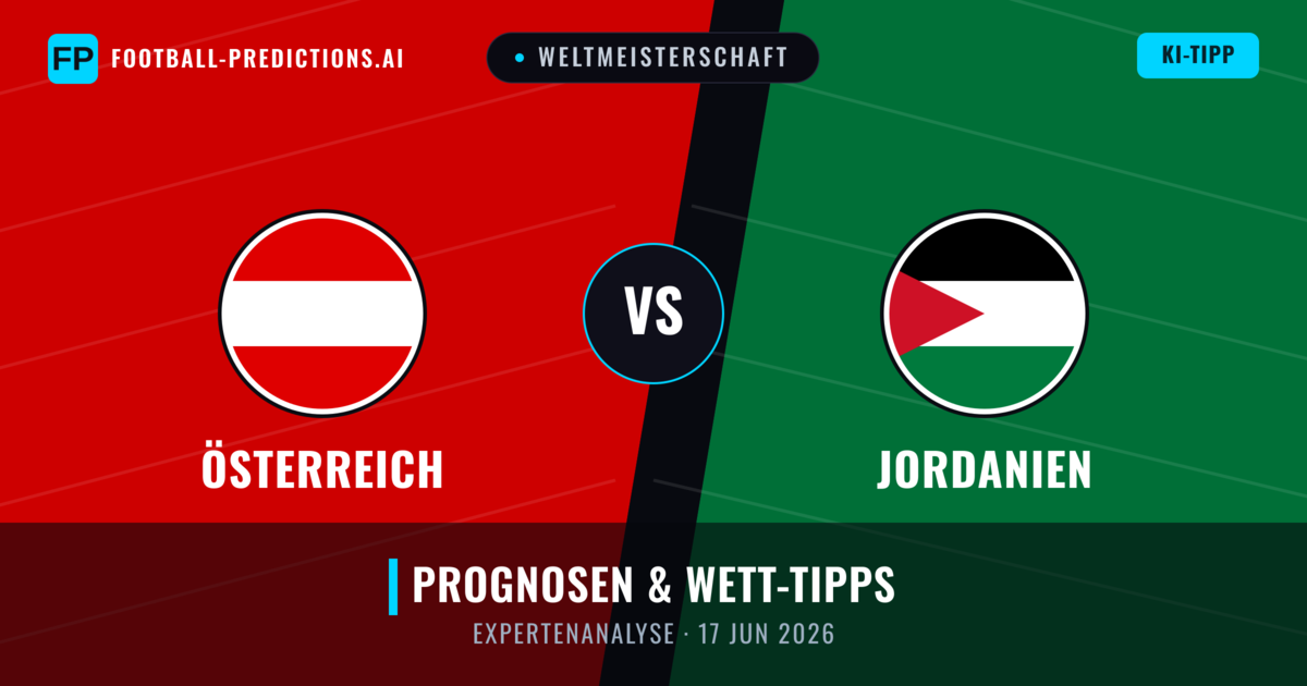 Österreich vs Jordanien — Prognose und Spielvorschau