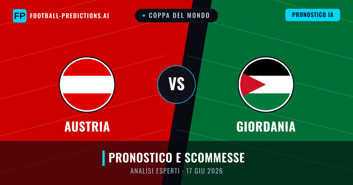 Austria vs Giordania — pronostico e anteprima del match
