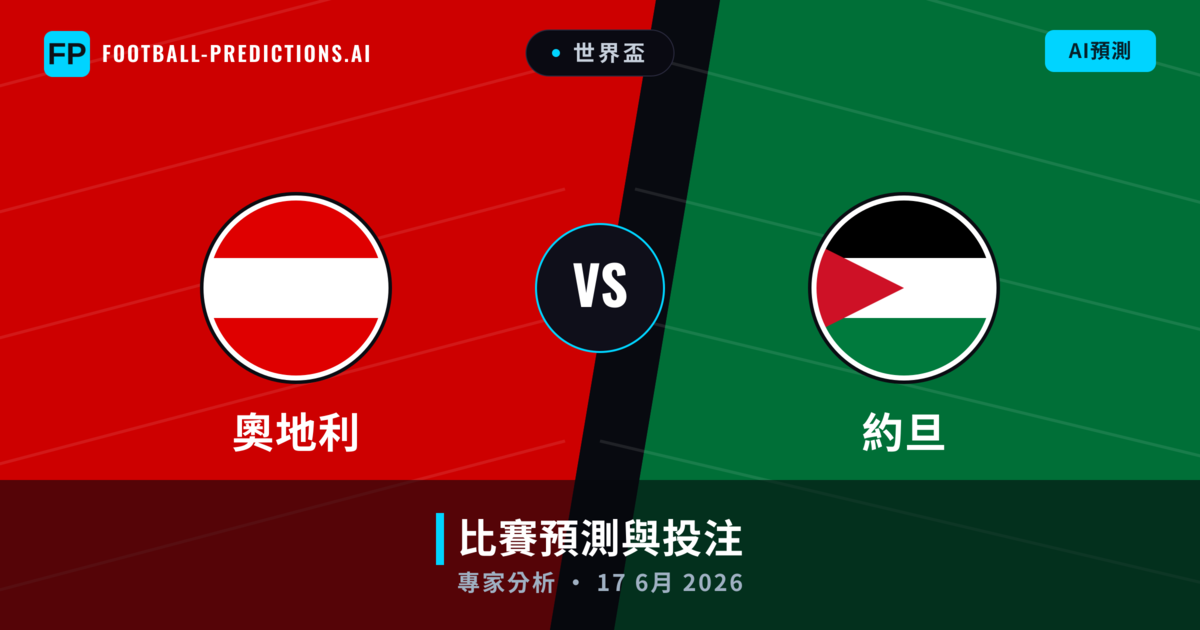 奧地利 vs 約旦 — 比赛预测和前瞻