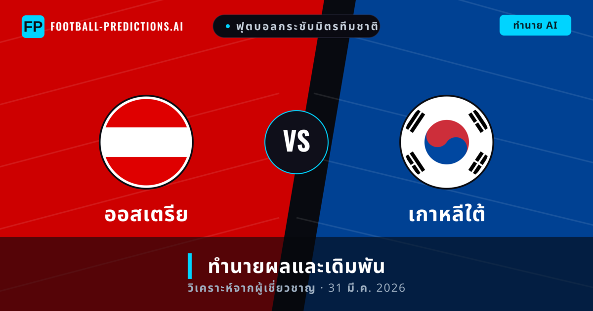 ออสเตรีย พบ เกาหลีใต้ — ทำนายผลและพรีวิวการแข่งขัน
