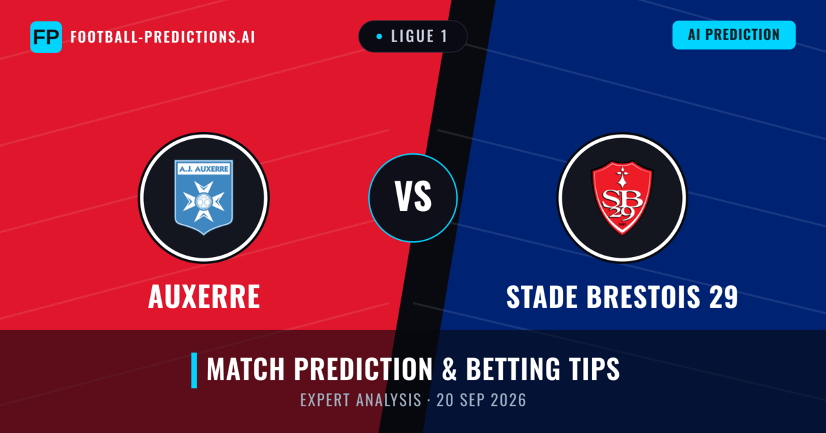 Auxerre vs Stade Brestois 29 — match prediction & preview