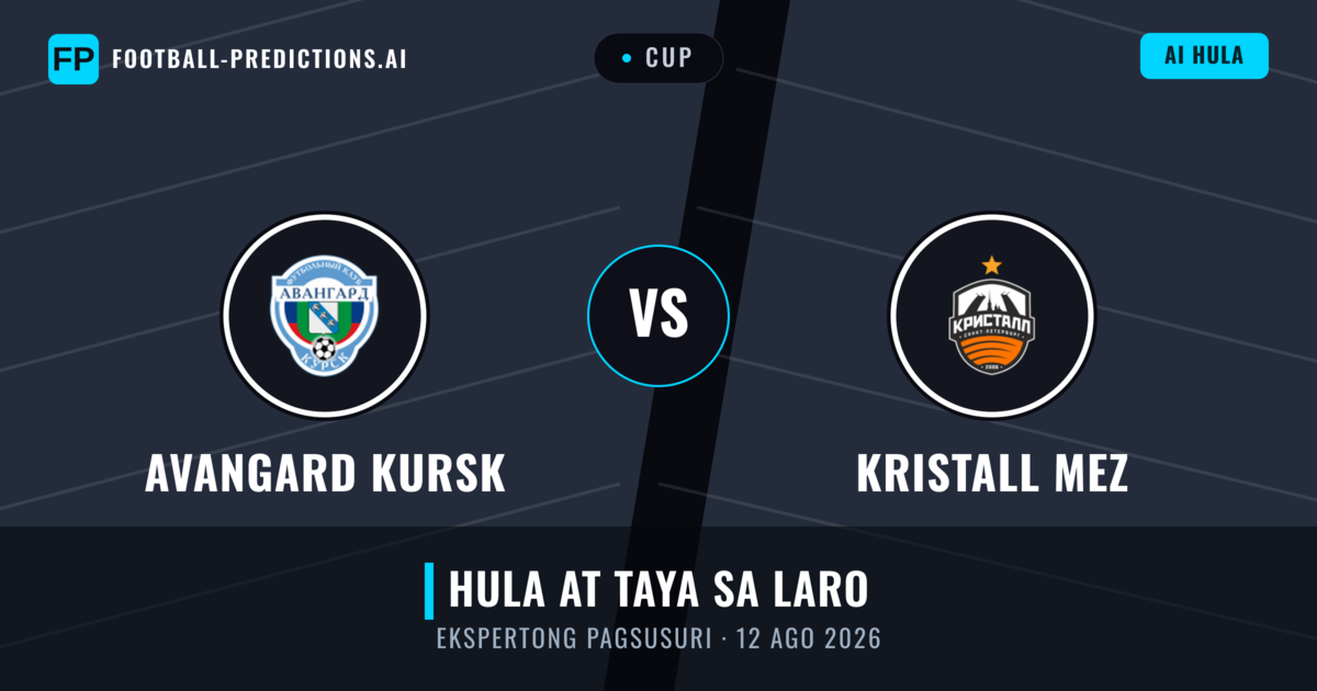 Avangard Kursk vs Kristall MEZ — hula at preview ng laban