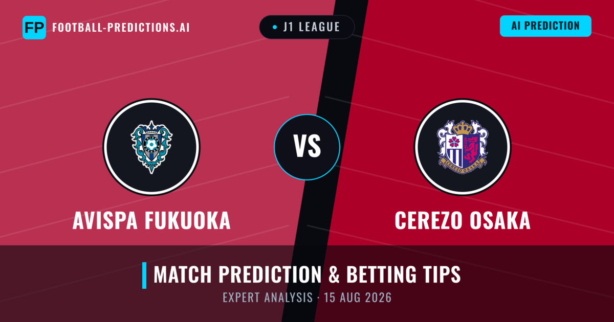 Avispa Fukuoka vs Cerezo Osaka — match prediction & preview