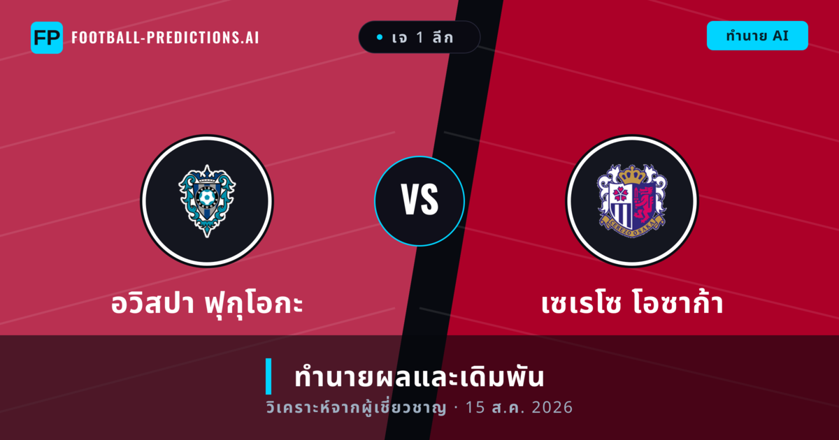 อวิสปา ฟุกุโอกะ พบ เซเรโซ โอซาก้า — ทำนายผลและพรีวิวการแข่งขัน