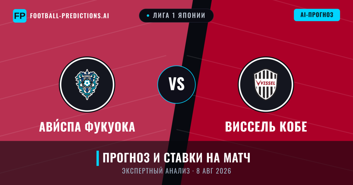 Ави́спа Фукуока – Виссель Кобе — прогноз и превью матча
