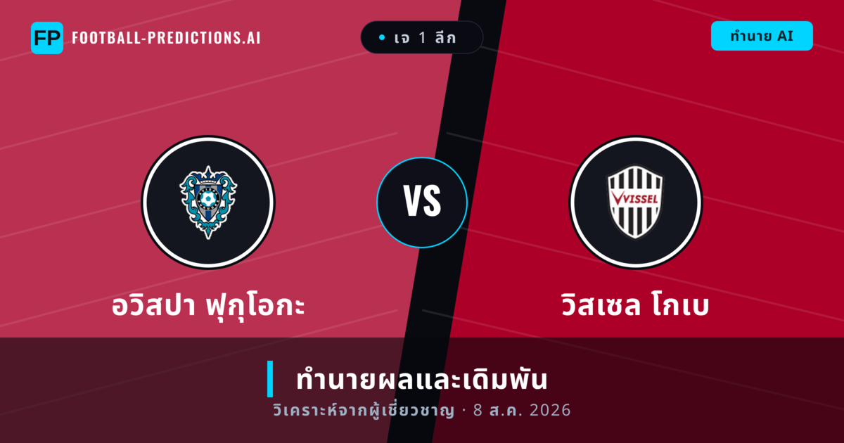 อวิสปา ฟุกุโอกะ พบ วิสเซล โกเบ — ทำนายผลและพรีวิวการแข่งขัน