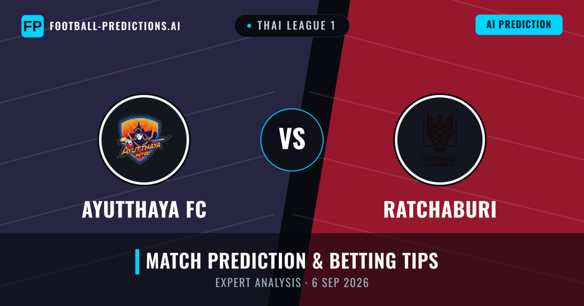 Ayutthaya FC vs Ratchaburi — match prediction & preview