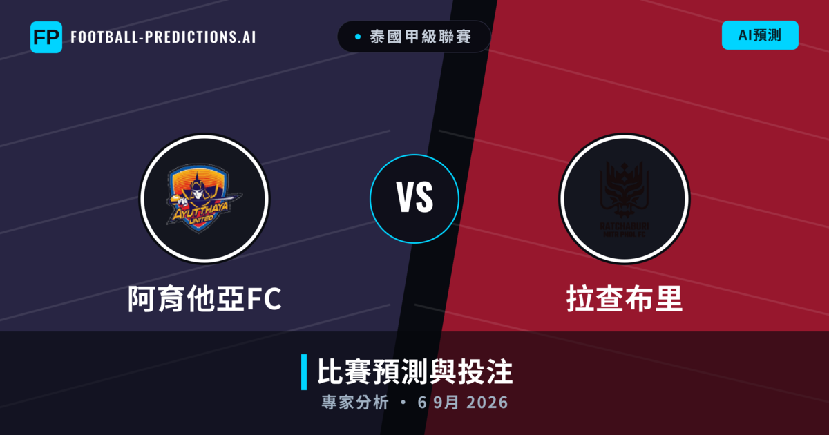 阿育他亞FC vs 拉查布里 — 比赛预测和前瞻