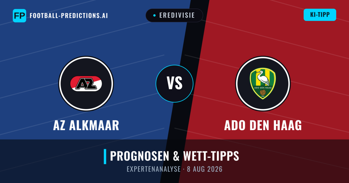 AZ Alkmaar vs ADO Den Haag — Prognose und Spielvorschau