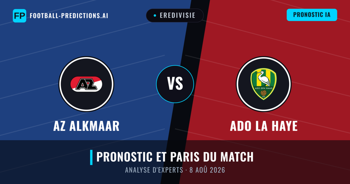 AZ Alkmaar vs ADO La Haye — pronostic et avant-match